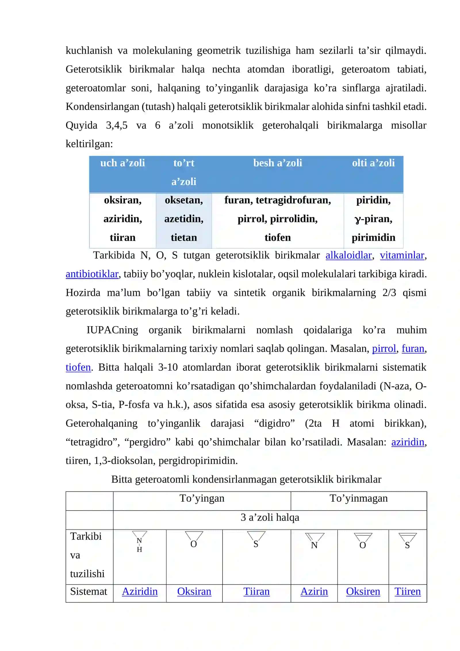 [BESH A'ZOLI GETEROHALQALI BIRIKMALAR. TIOFENLAR KIMYO] 3