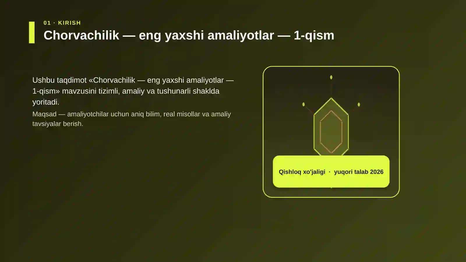 Chorvachilik - eng yaxshi amaliyotlar - 1-qism 3