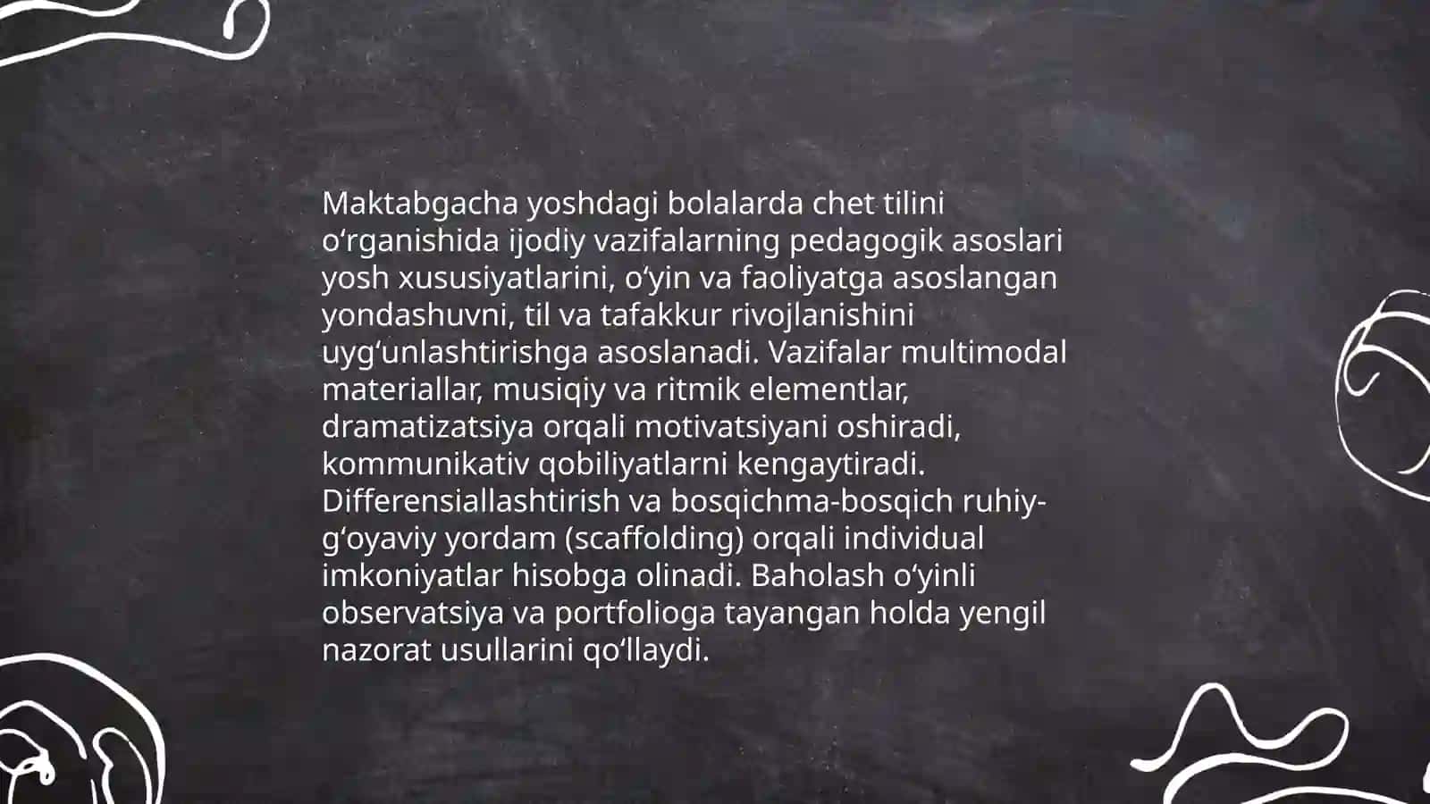 Maktabgacha yoshdagi bolalarda chet tilini oʻrganishida ijodiy vazifalarni ahamiyati 3