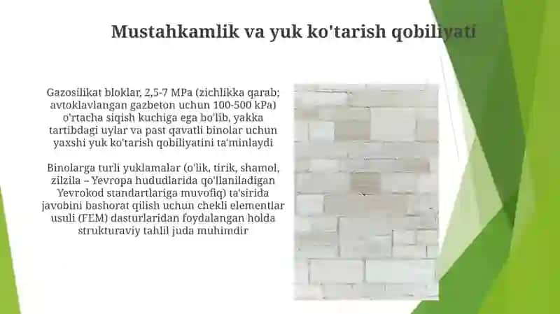 Gaz silikatli bloklardan devorbop materiallar 3