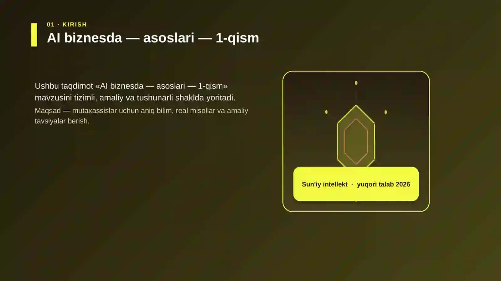 AI biznesda — asoslari — 1-qism 3