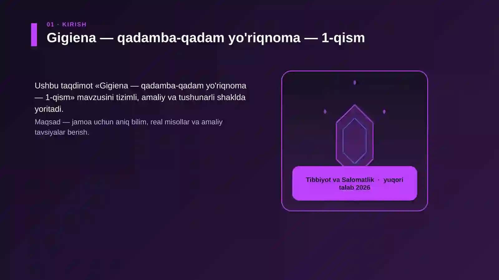 Gigiena — qadamba-qadam yo'riqnoma — 1-qism 3