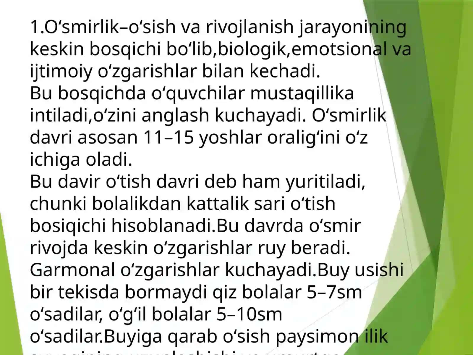 Oʻsmirlik yoshida individual yondashuvning psixalogik yondashuvi 3