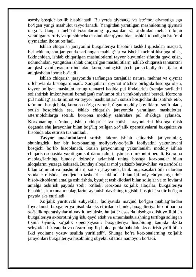 BIZNES JARAYONLARINING ASOSIY KO’RSATKICHLARI 3