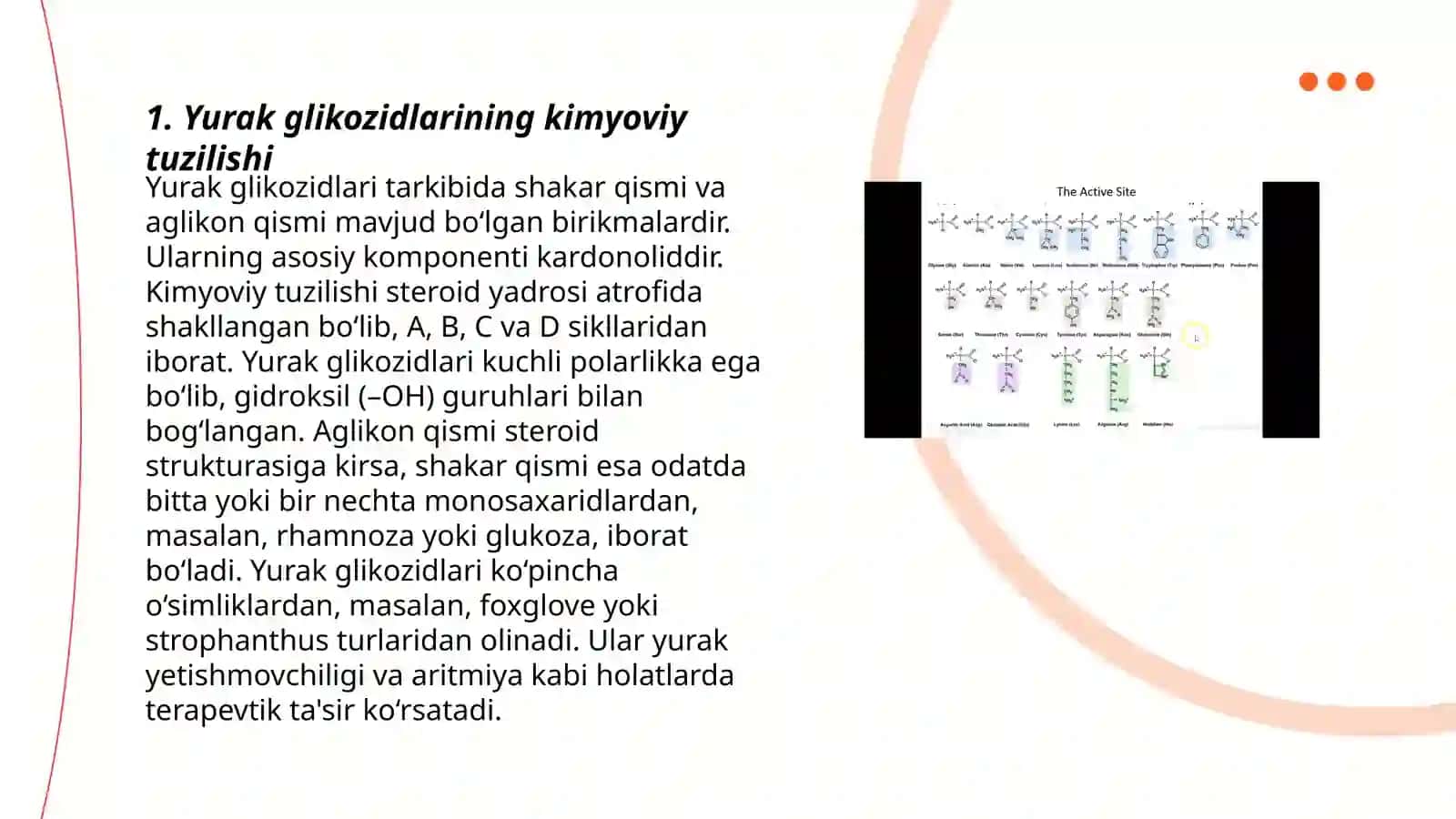 YURAK GLIKOZIDLARINING KIMYOVIY TUZILISHI VA AHAMYATI 3