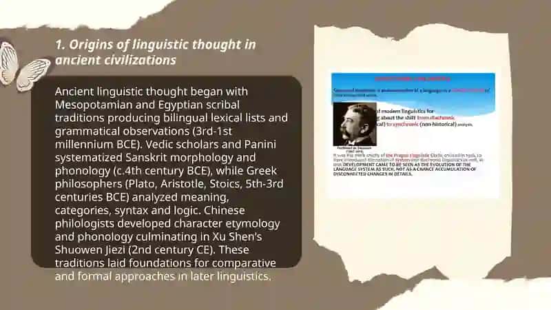 The development of linguistics 3