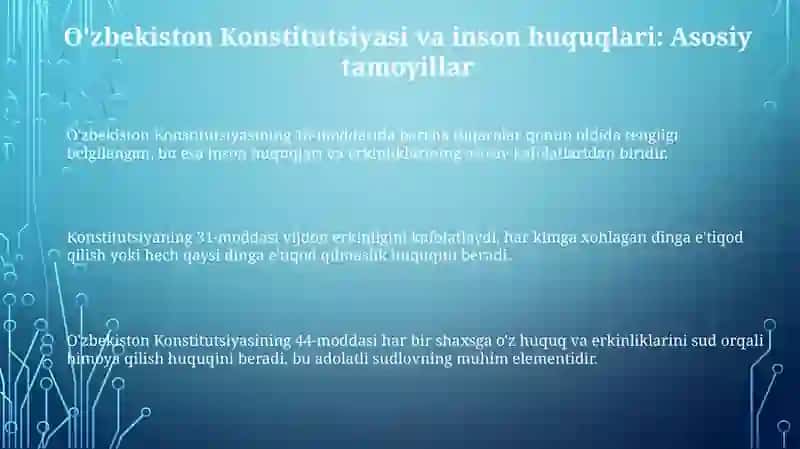 O'zbekistonda inson huquq va erkinliklari kafolatining yartilishi 3