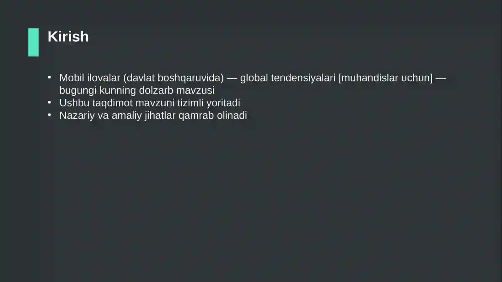 Mobil ilovalar (davlat boshqaruvida) — global tendensiyalari [muhandislar uchun] 3