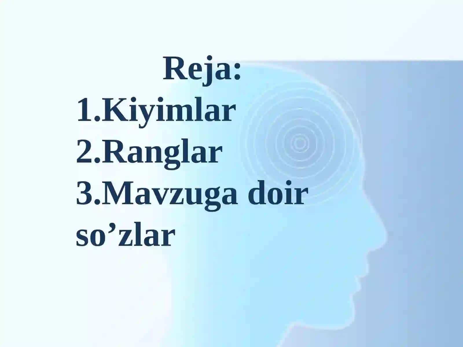 Kiyimlar va ranglar 3