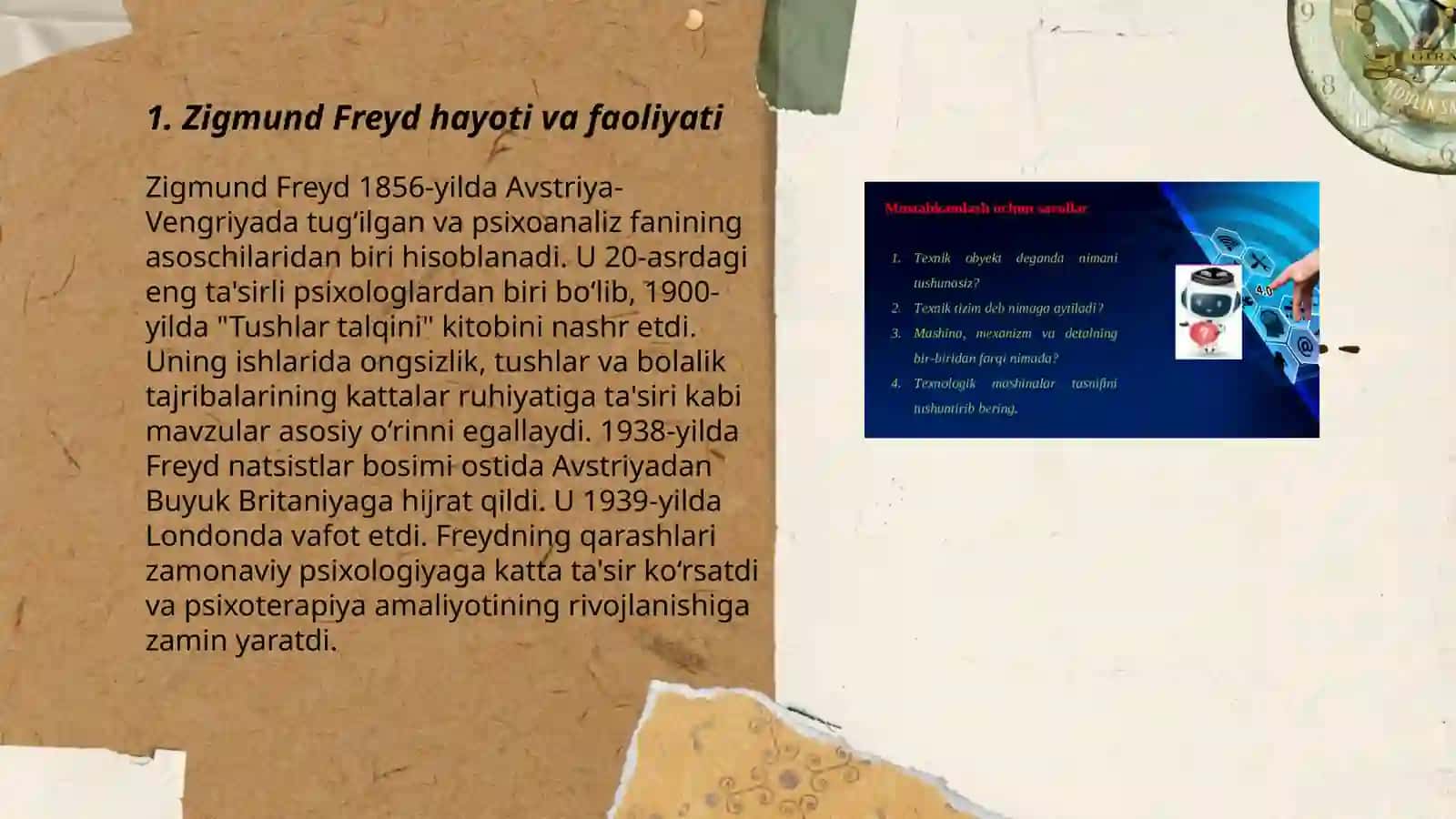 Zıgmund Freyd haqida,Psixoanaliz haqida tushuncha 3