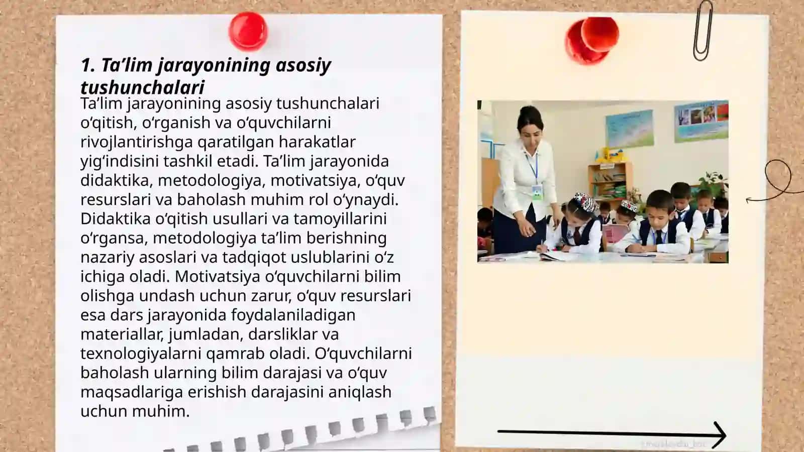 Taʼlim jarayonining mazmuni 3