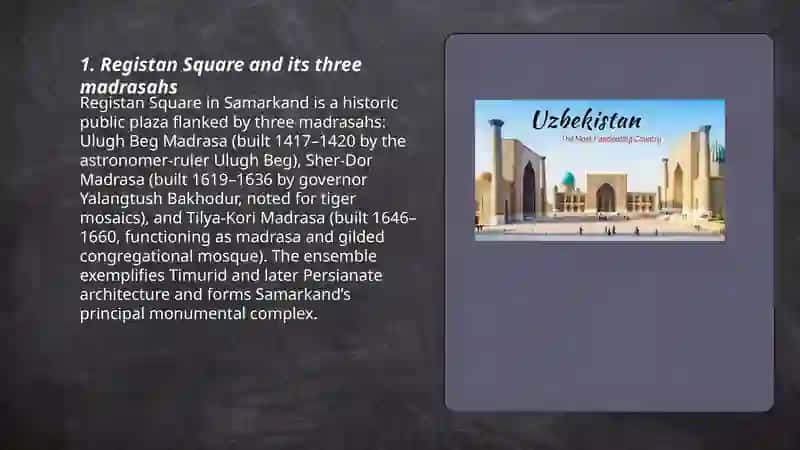 Samarqand tarixiy obidalar 3