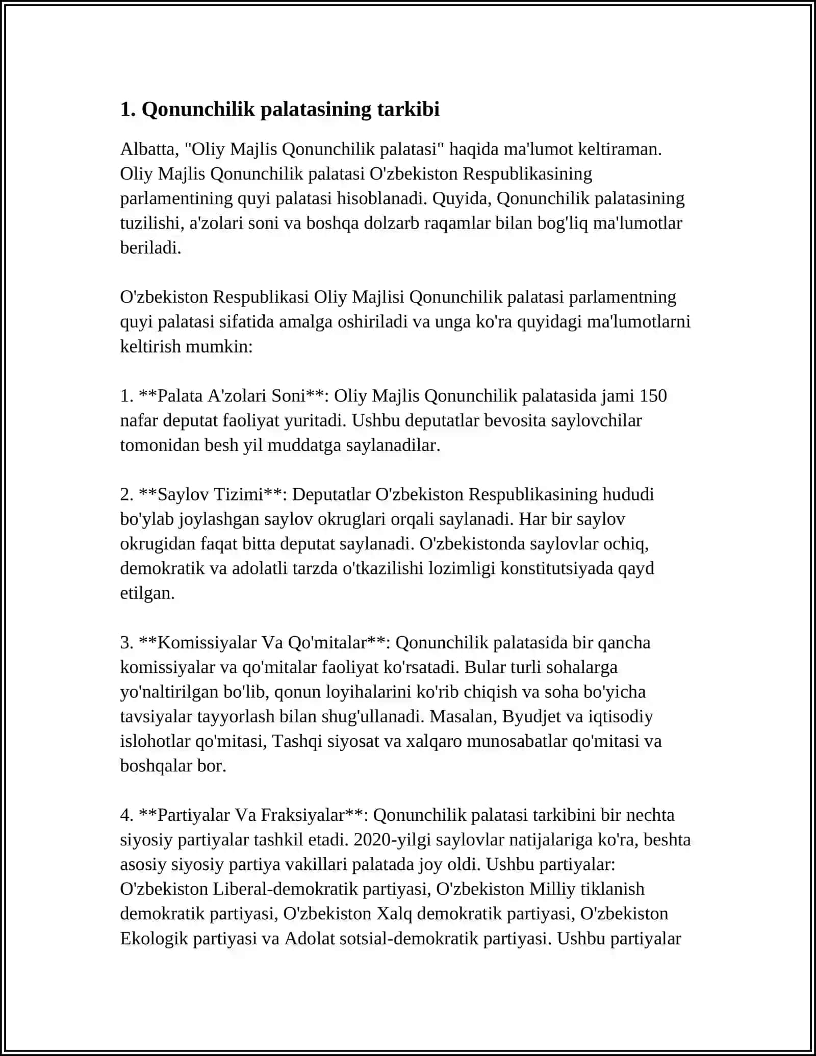 OLIY MAJLIS QONUNCHILIK PALATASINING HUQUQIY HOLATI 3