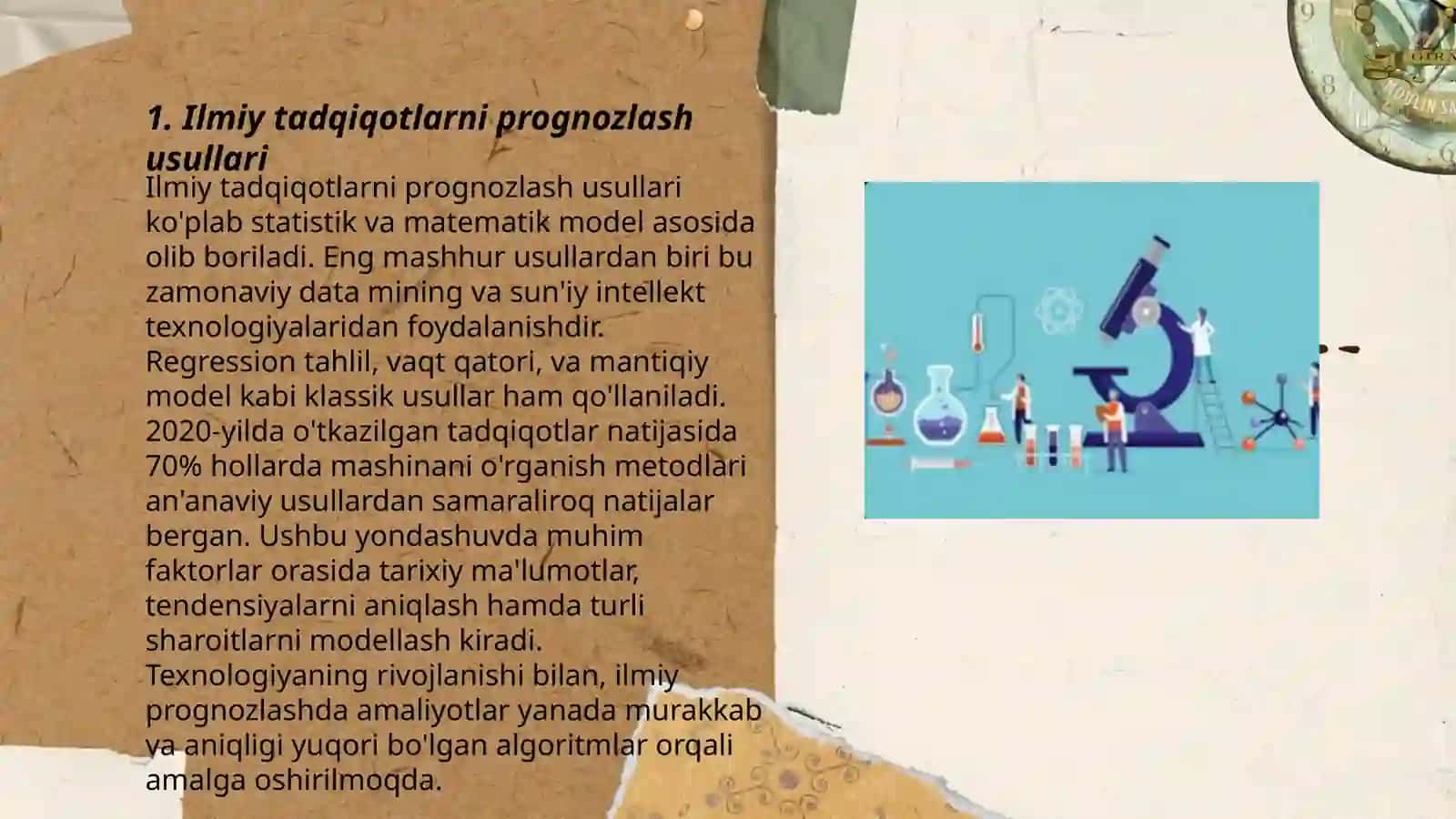 Ilmiy tadqiqotlarni prognozlash turish ilmiy bashorat uning ilmiy tadqiqotdagi oʻrni 3