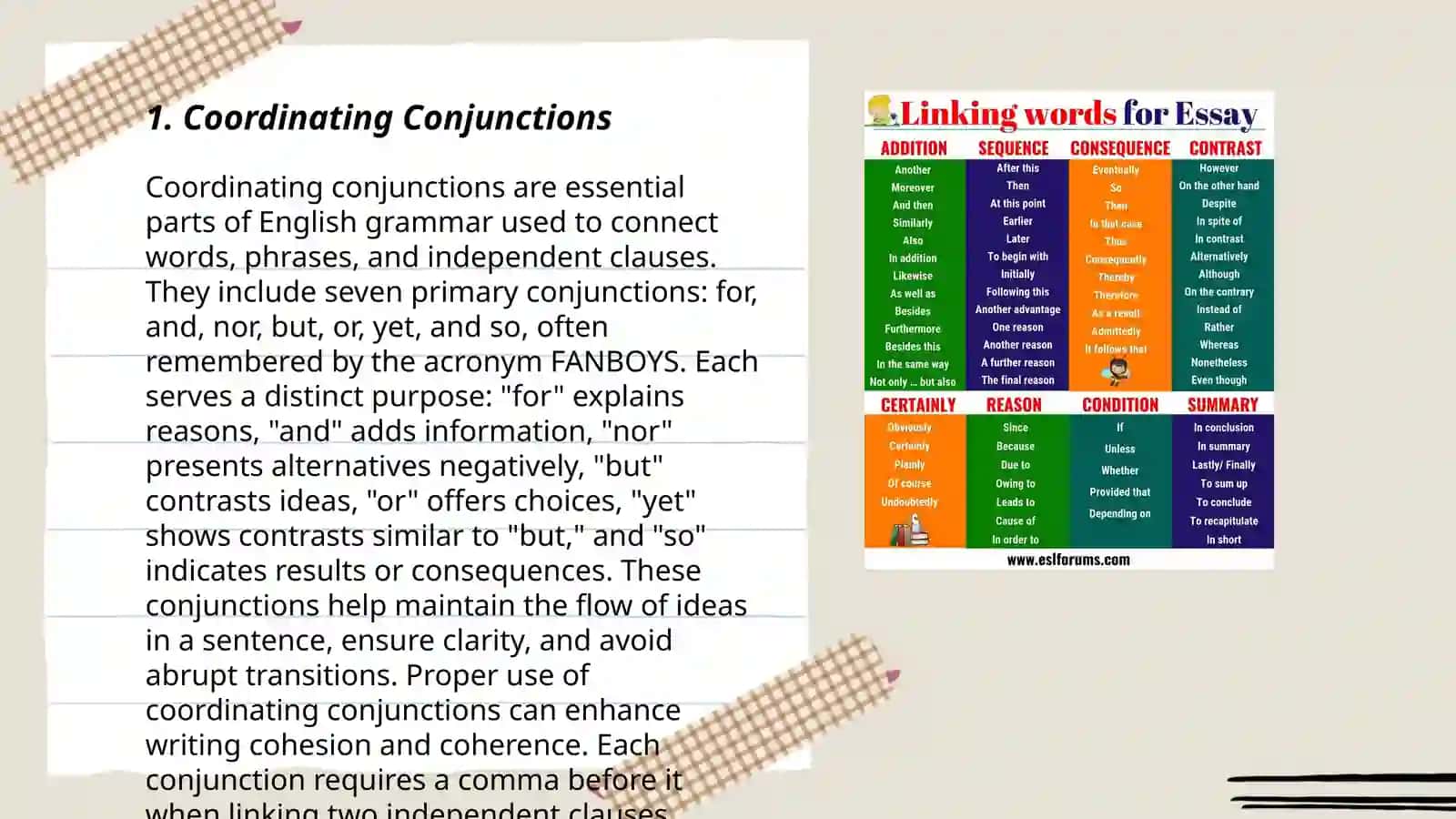 Linking words 3