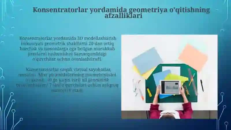 Geometriya elementlarini konsentrlar yordamida oʻrganishda multimedia vositasidan foydalanish 3