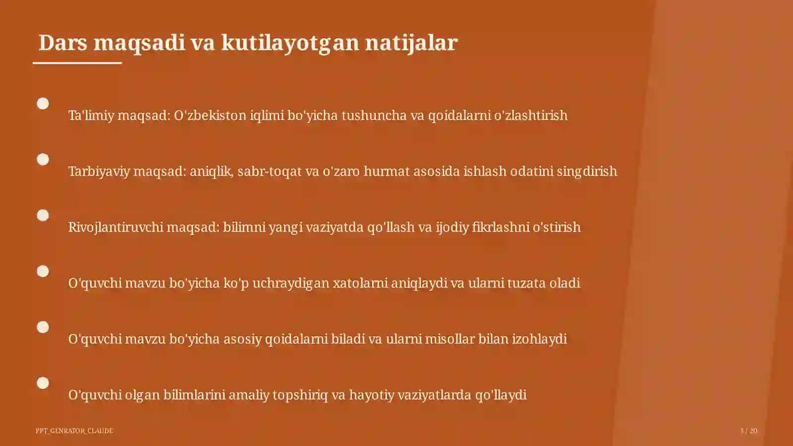 O'zbekiston iqlimi (8-sinf) 3