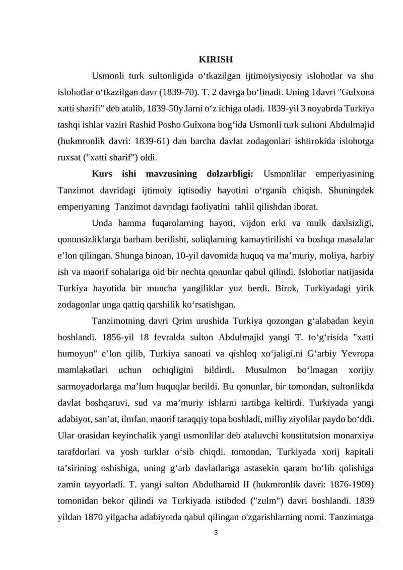 USMONLILAR EMPERIYASI TANZIMOT DAVRIDA 3