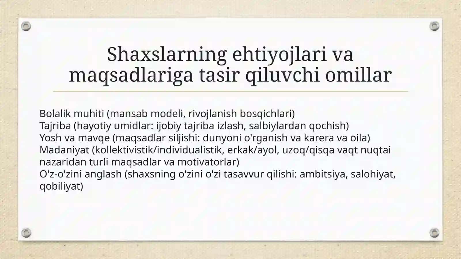 Shaxslar vaguruhlargamotivatsiyaberish 3