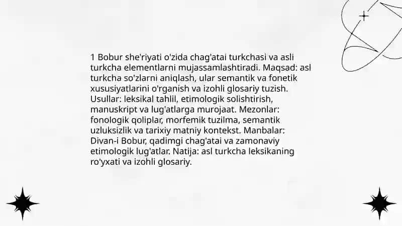 Bobur she'riyatidagi ASL turkey so'zlarni aniqlash 3