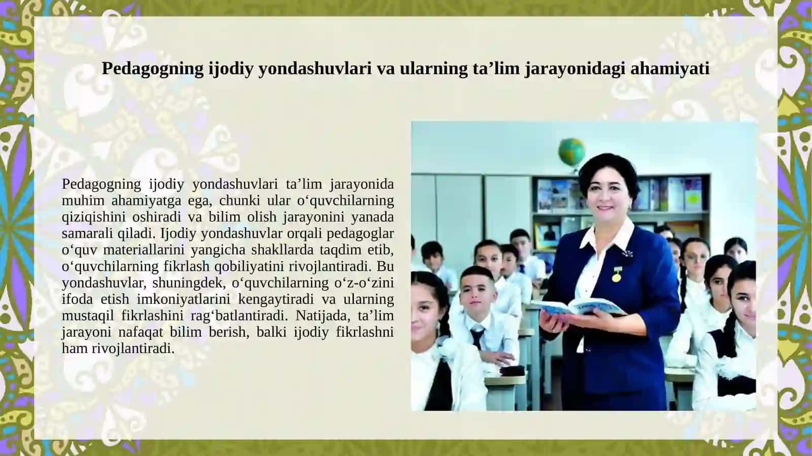 Taʼlimiy faoliyat ishlanmalarini tuzishda pedagogning kreativligi 3