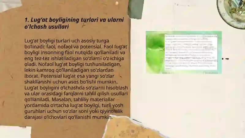 Lugʻat boyligi va nutqning grammatik qurilishinini tekshirish texnologiyasi 3