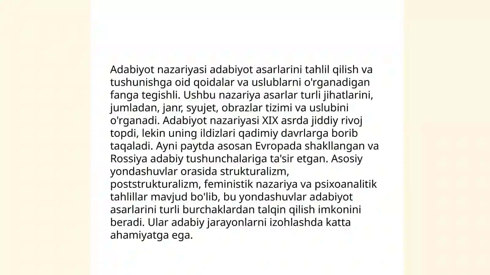 Adabiyot nazariyasi 3