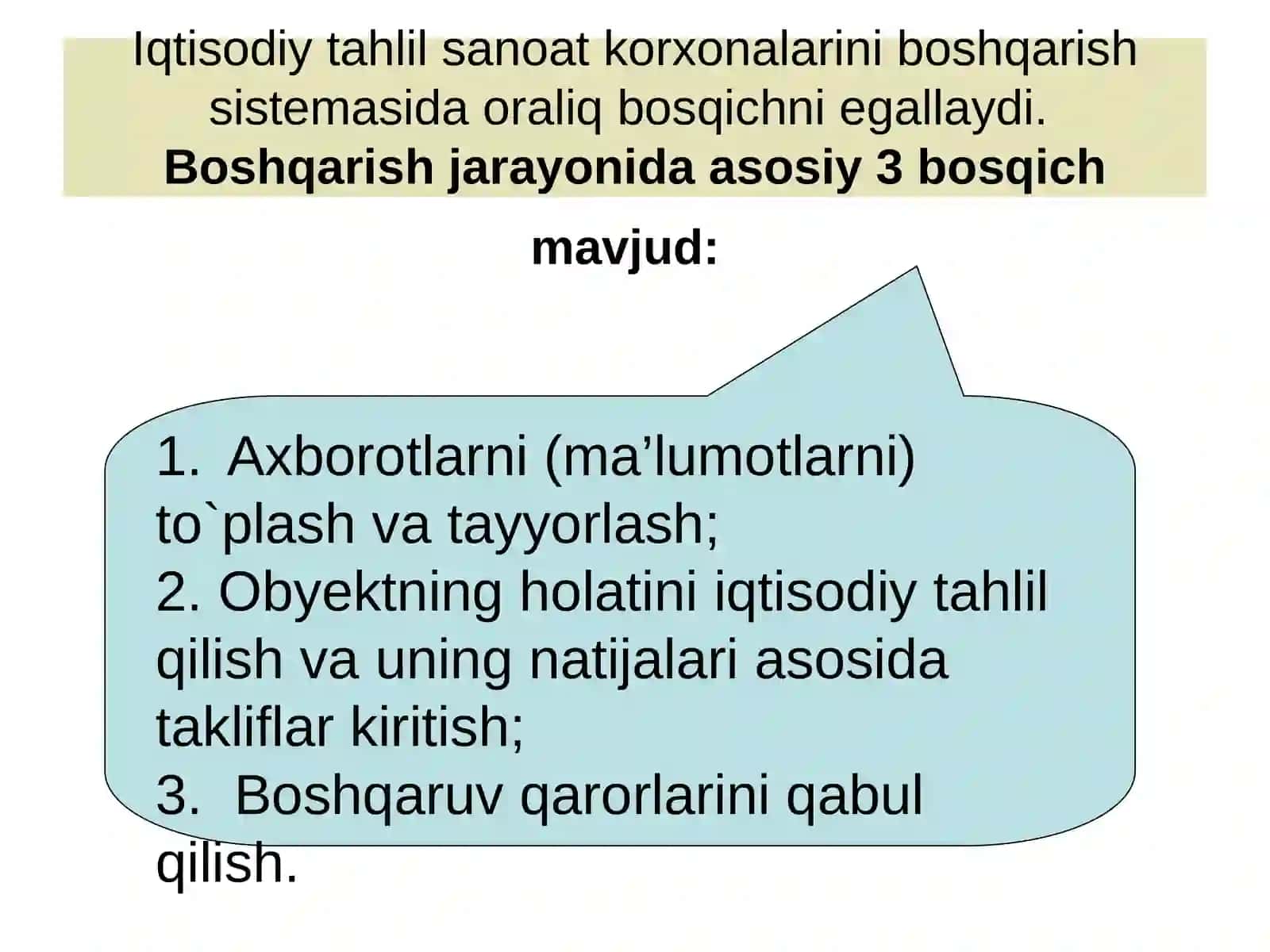 Iqtisodiy tahlilning predmeti, vazifalari va mazmuni 3