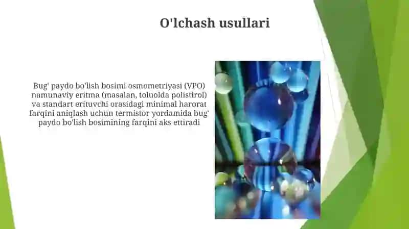 Polimer eritmalarning osmotik bosimi 3