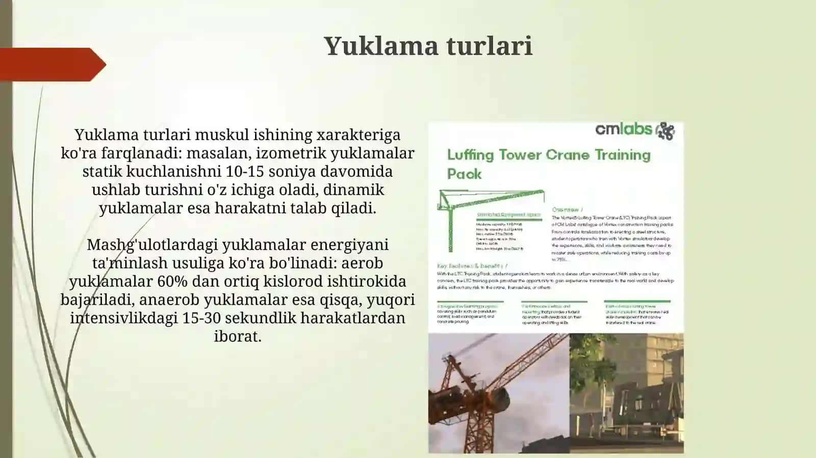 Yuklamalar va nazorat 3