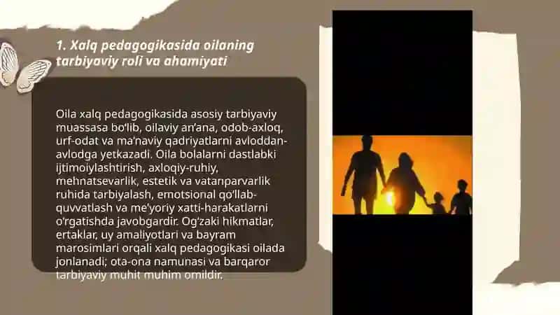 Xalq pedagogikasida oila va oylaviy tarbiyasini aks etishi 3