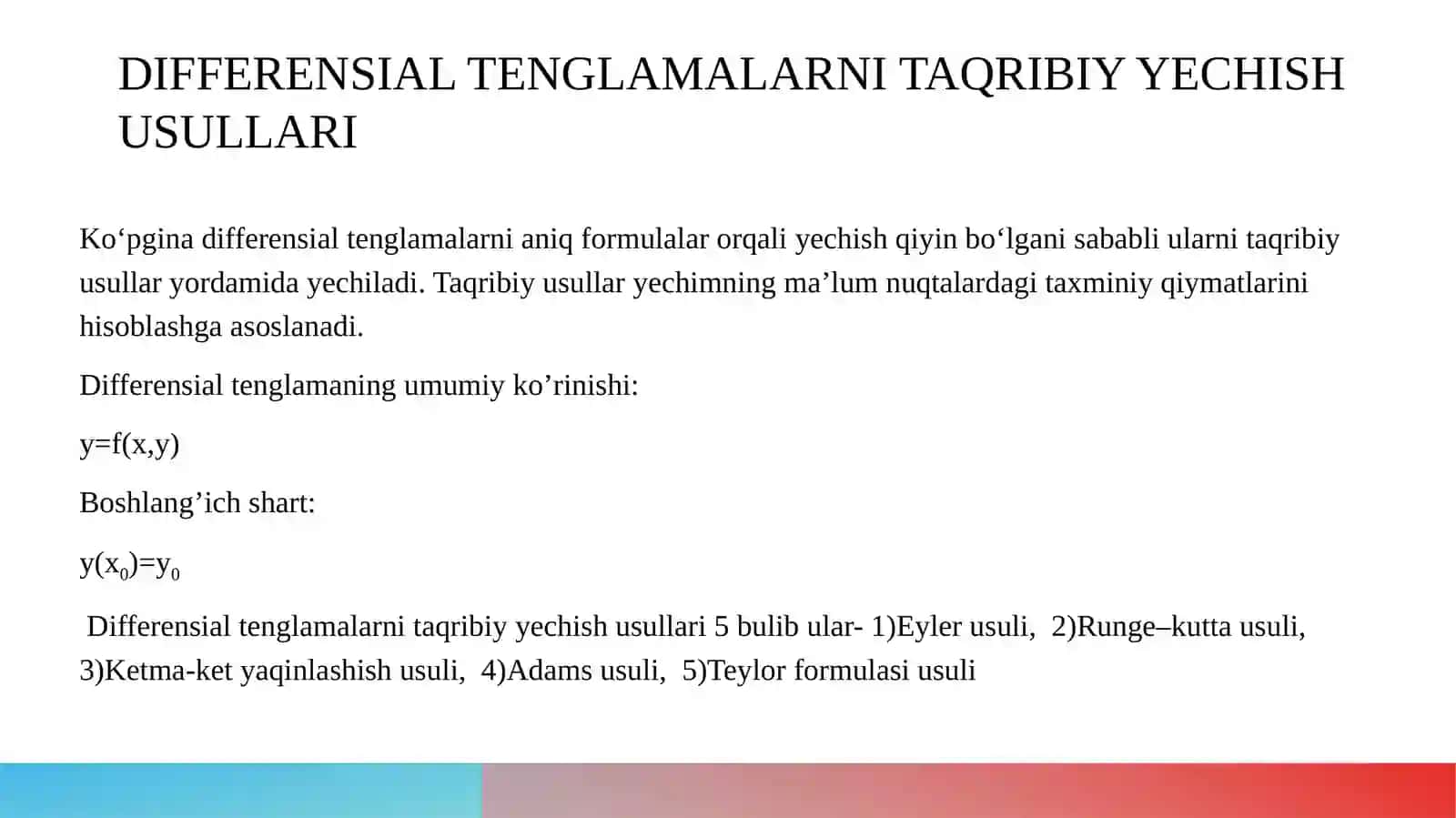 Differensialtenglamalarnitaqribiyyechishusullari 3
