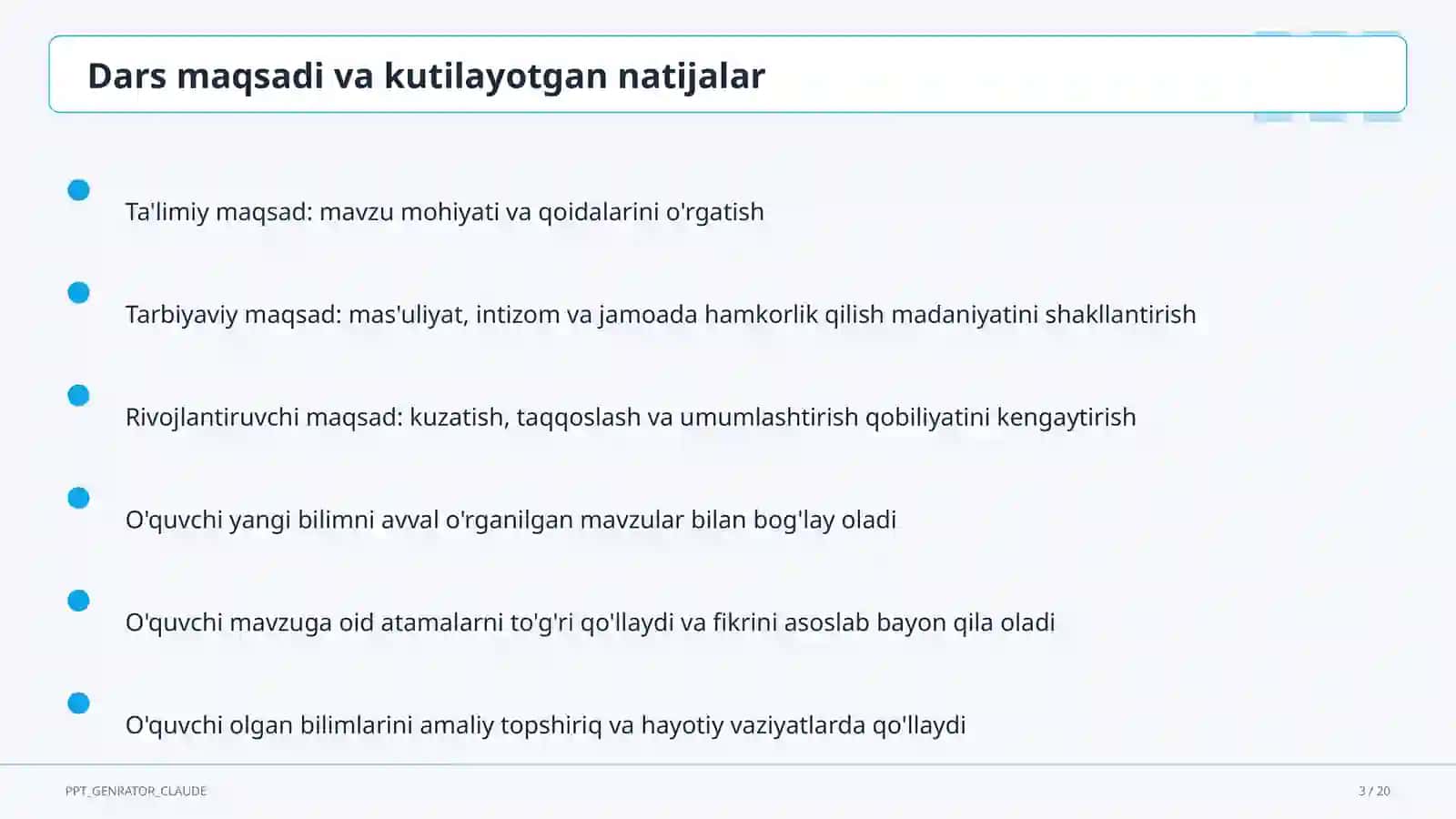 Nutq madaniyati va notiqlik san'ati (10-sinf) 3