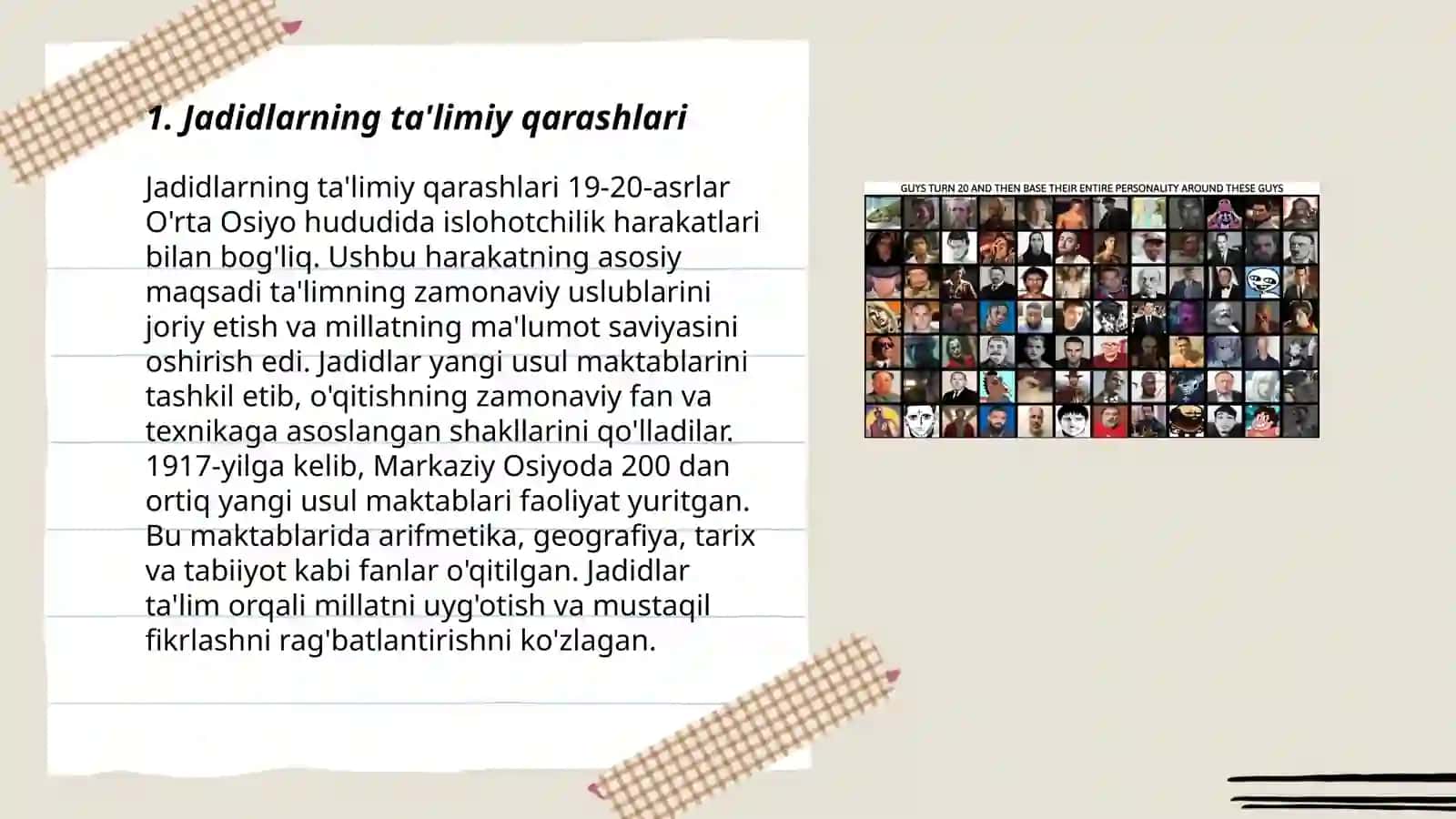 Jadidlar asarlarida pedagogik fikrlar va ta'limiy, ma'naviy - axloqiy g'oyalar 3