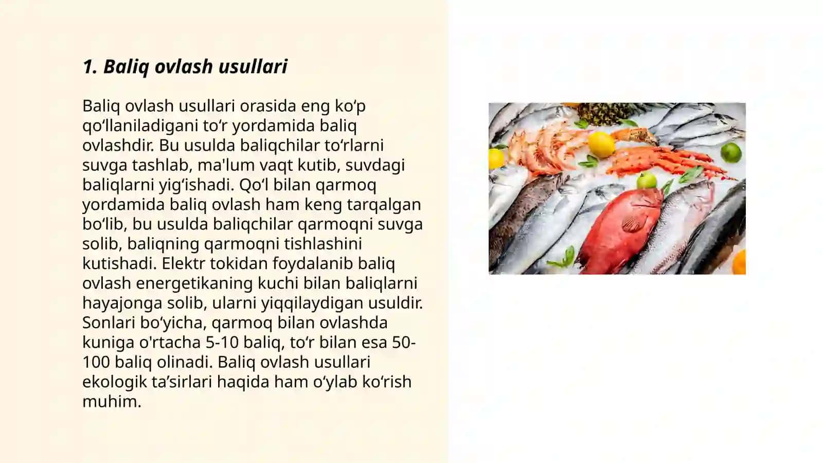 Baliq va baliq mahsulotlari 3