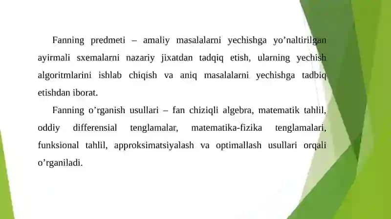 Birinchi va ikkinchi tartibli ayirmali tenglamalar 3