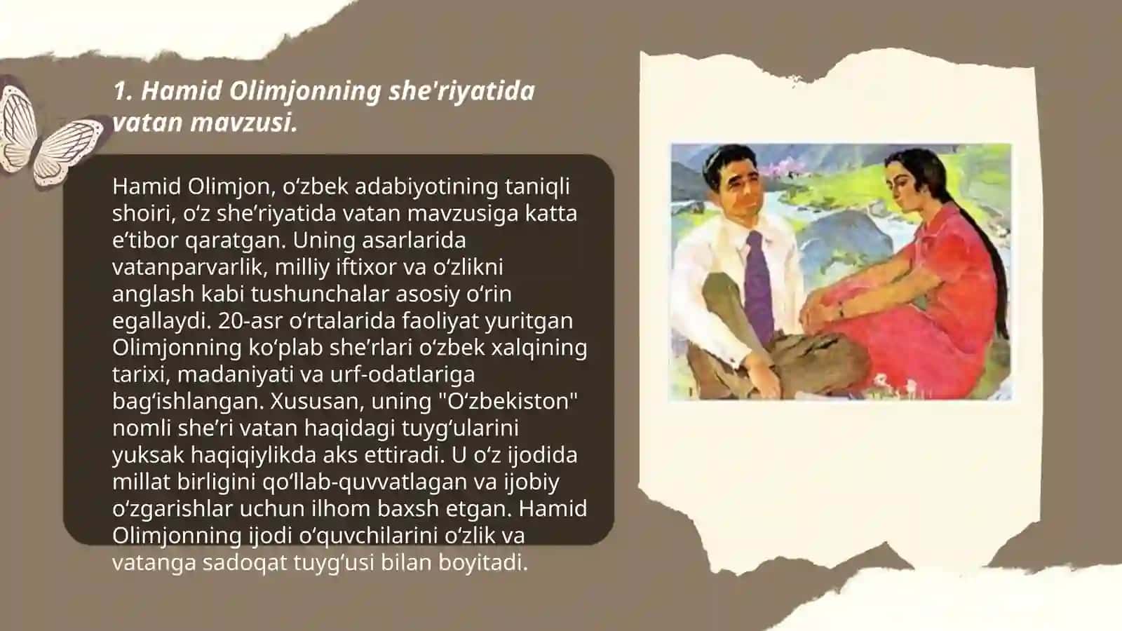 Hamid Olimjonning she'riyatida vatan mavzusi 3