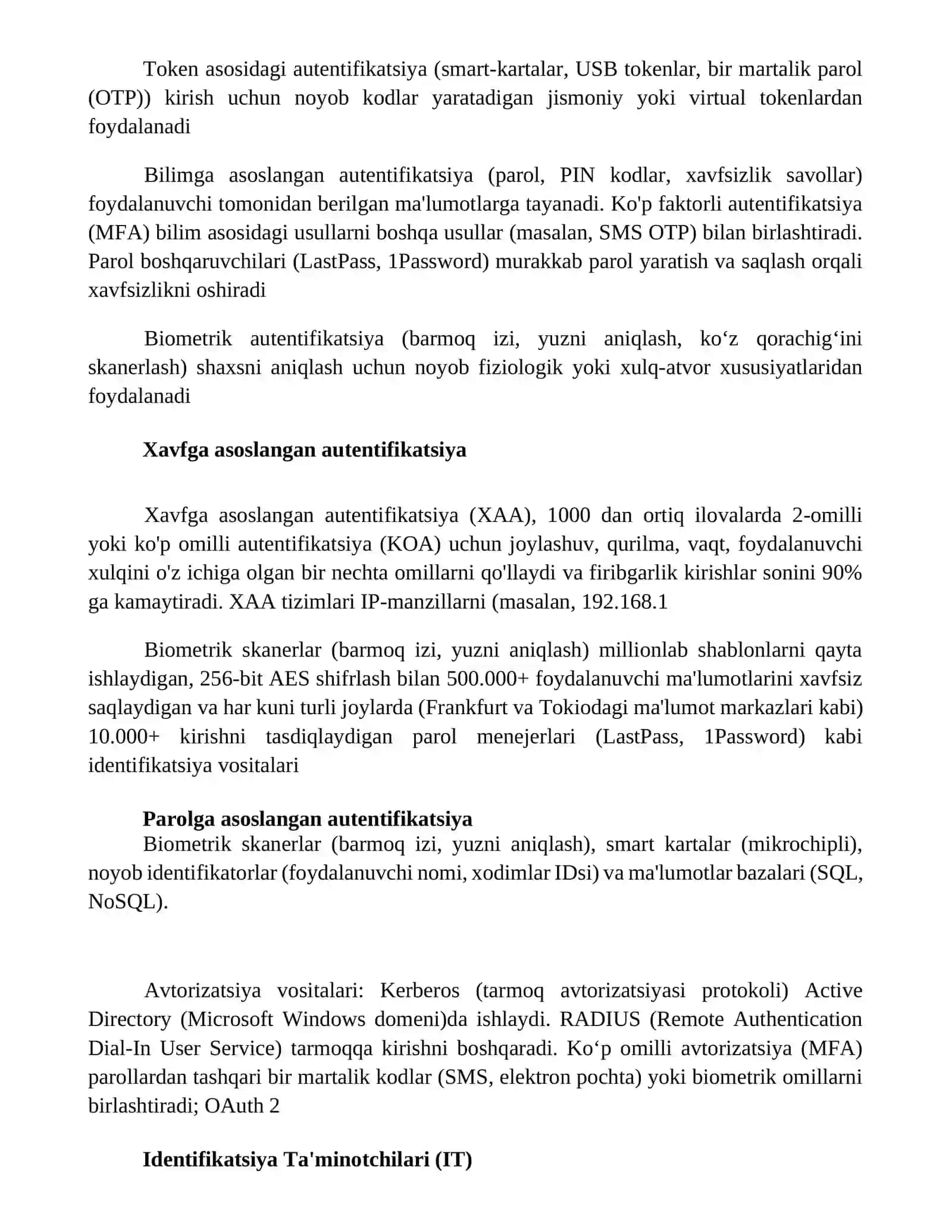 Identifikasiya va autentifikasiya vositalari 3