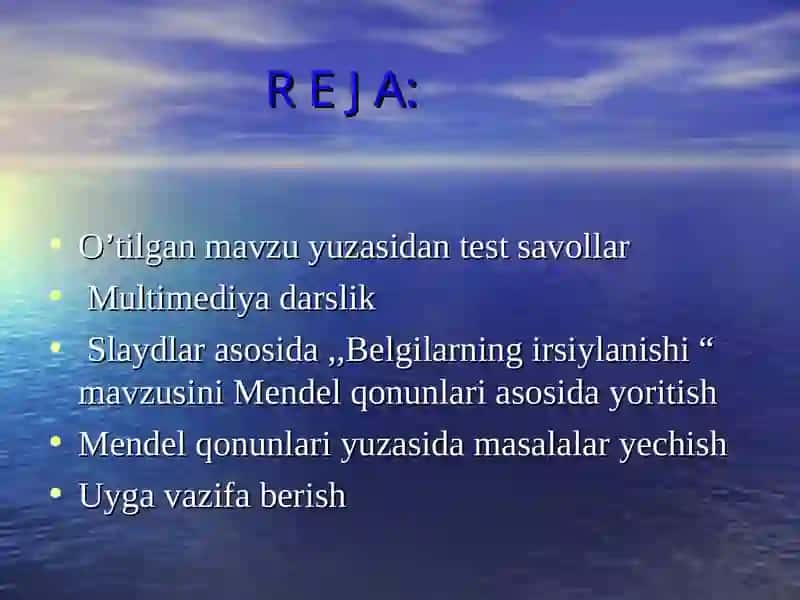 9-sinf biologiya darslarida’’Belgilarning irsiylanishi’’ mavzusini o’qitishda media manbalardan foydalanish 3