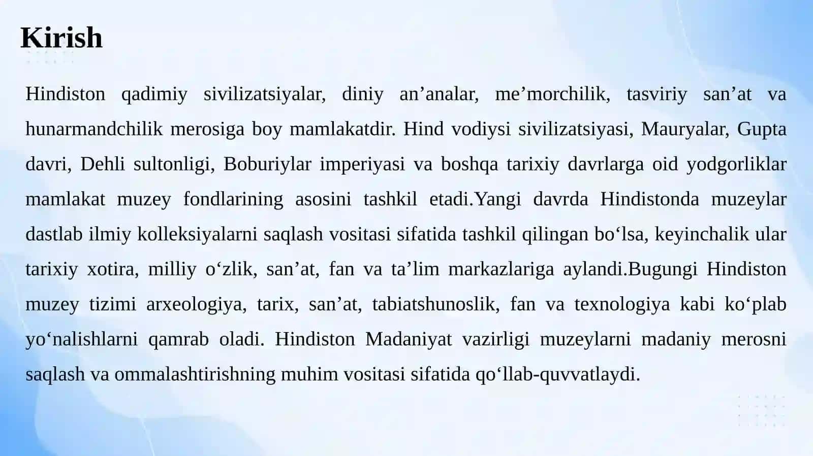 Yangi davrda Hindiston muzeylari 3