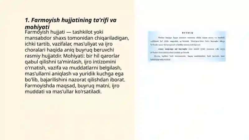 Farmoyish hujjatlari va uning turlari 3