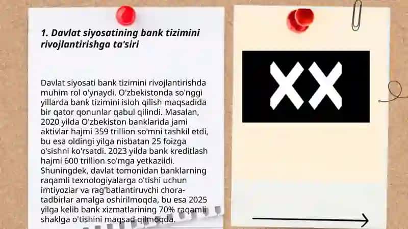 Bank ishini tashkil etish va boshqarishda davlat siyosatining ta'siri 3