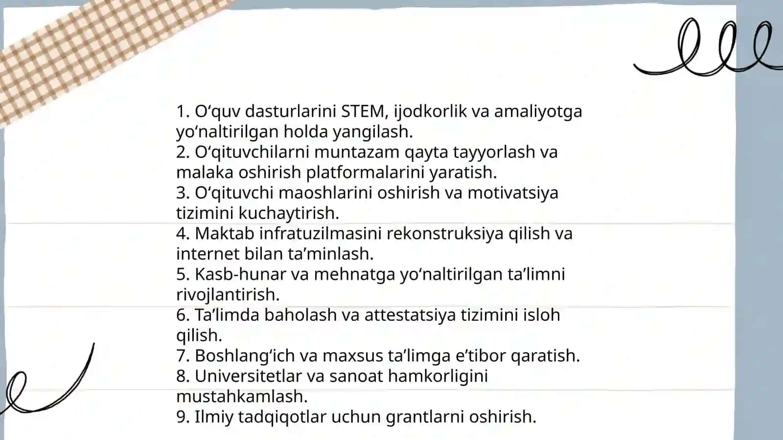 Ta'lim tizimini tubdan isloh qilish 3