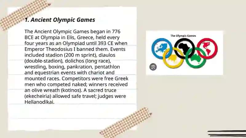 Ancient Olympic Games 3