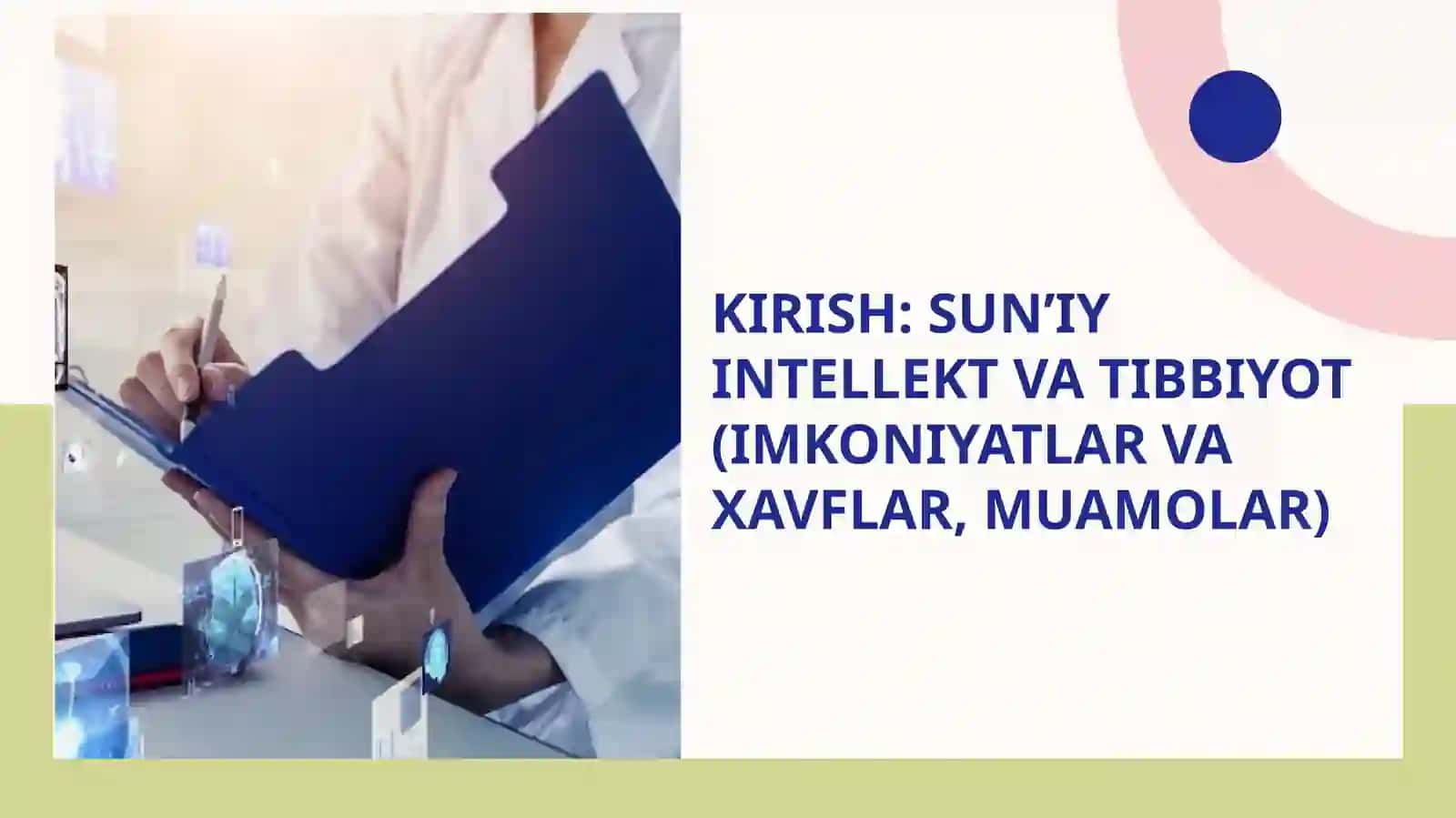 zamonaviy tibbiyotda sun'iy intellekt 3
