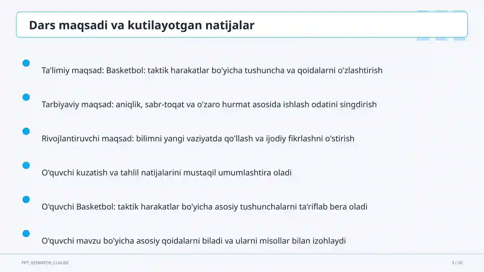 Basketbol: taktik harakatlar (8-sinf) 3