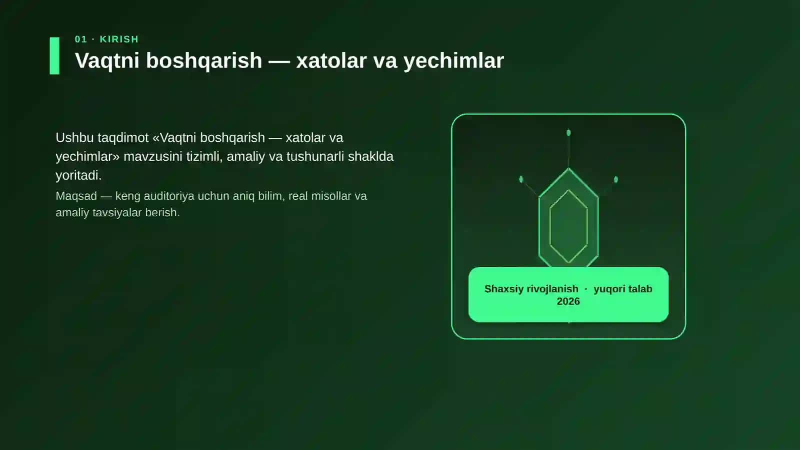 Vaqtni boshqarish — xatolar va yechimlar 3