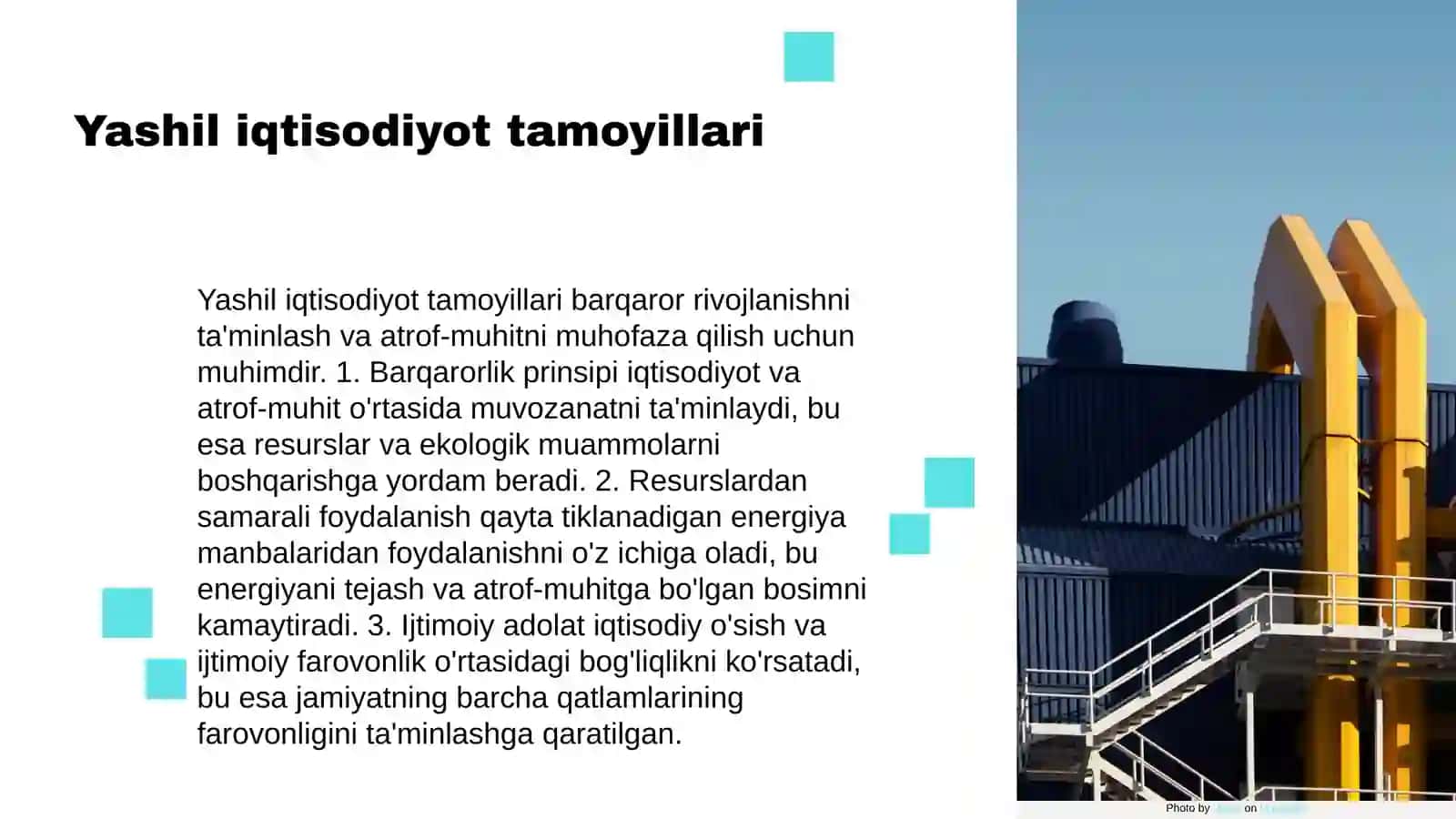 Yashil iqtisodiyot barqaror rivojlanishining yangi vektori 3