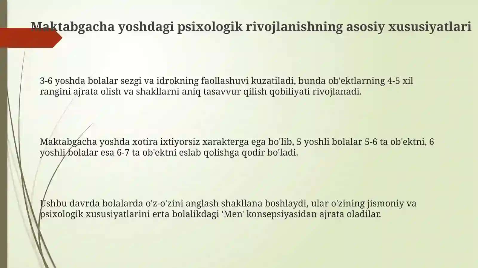 Maktabgacha yoshdagi psixologik rivojlanishning asosiy xususiyatlari 3