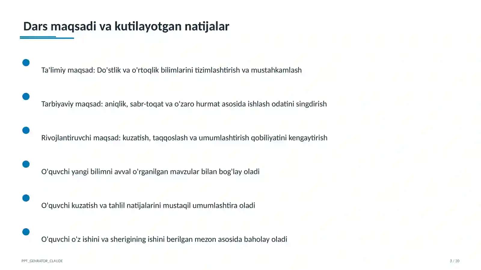 Do'stlik va o'rtoqlik (2-sinf) 3